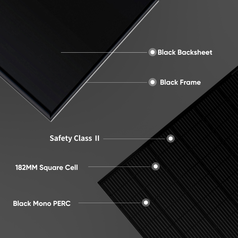 Full Black Solar Panel Rotterdam Eu Warehouse roof solar panels 400 watt 410w  450 watts  500w 550w  Mono Solar Panels