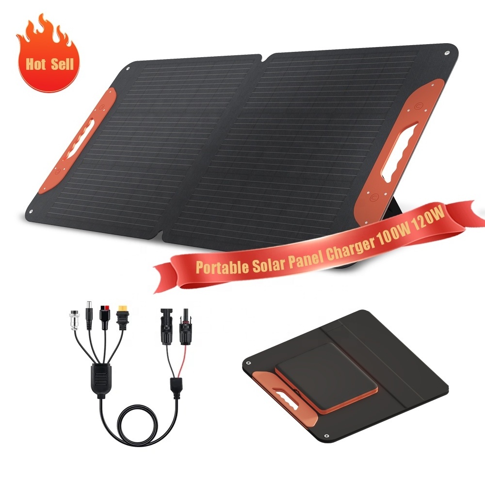 Foldable 100W 120W 200W 240 Watts Portable Solar Panels Blanket Flexible Solar Panels For Camping