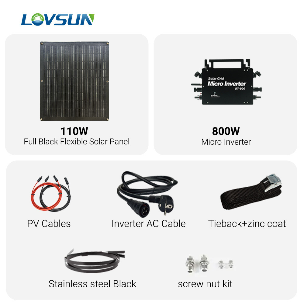 2024 Hot Sale Flexible Solar Panels 300watt 400w 430w 520w 800W Flexible Solar Panel Balcony For Home Solar System