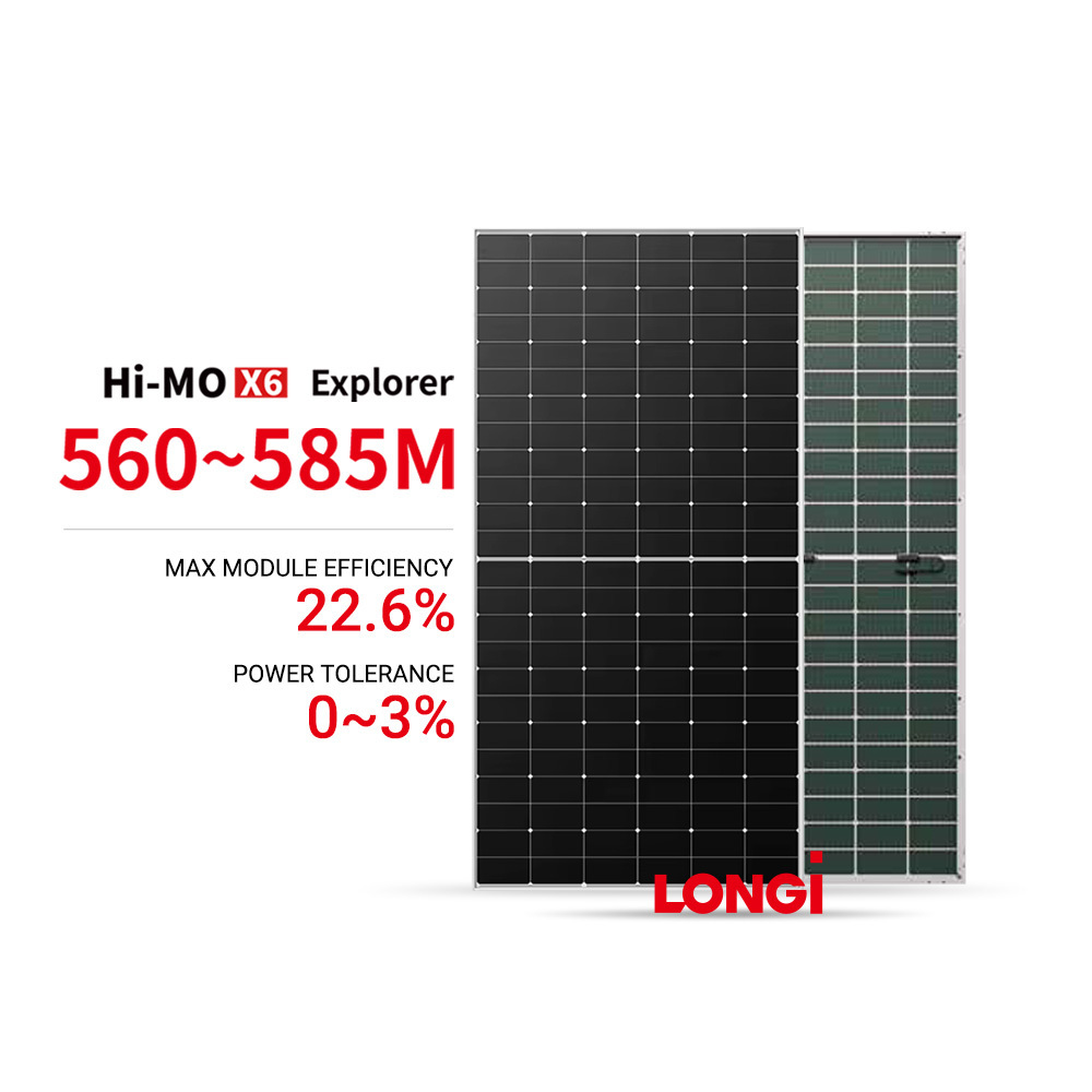 Longi Hi Mo 7 Hi Mo 6 X6 LR5-72HGD 560-590M N Type HPDC Solar Module LONGi 580W Solar Panels 575W 570W 585 Watt 590W