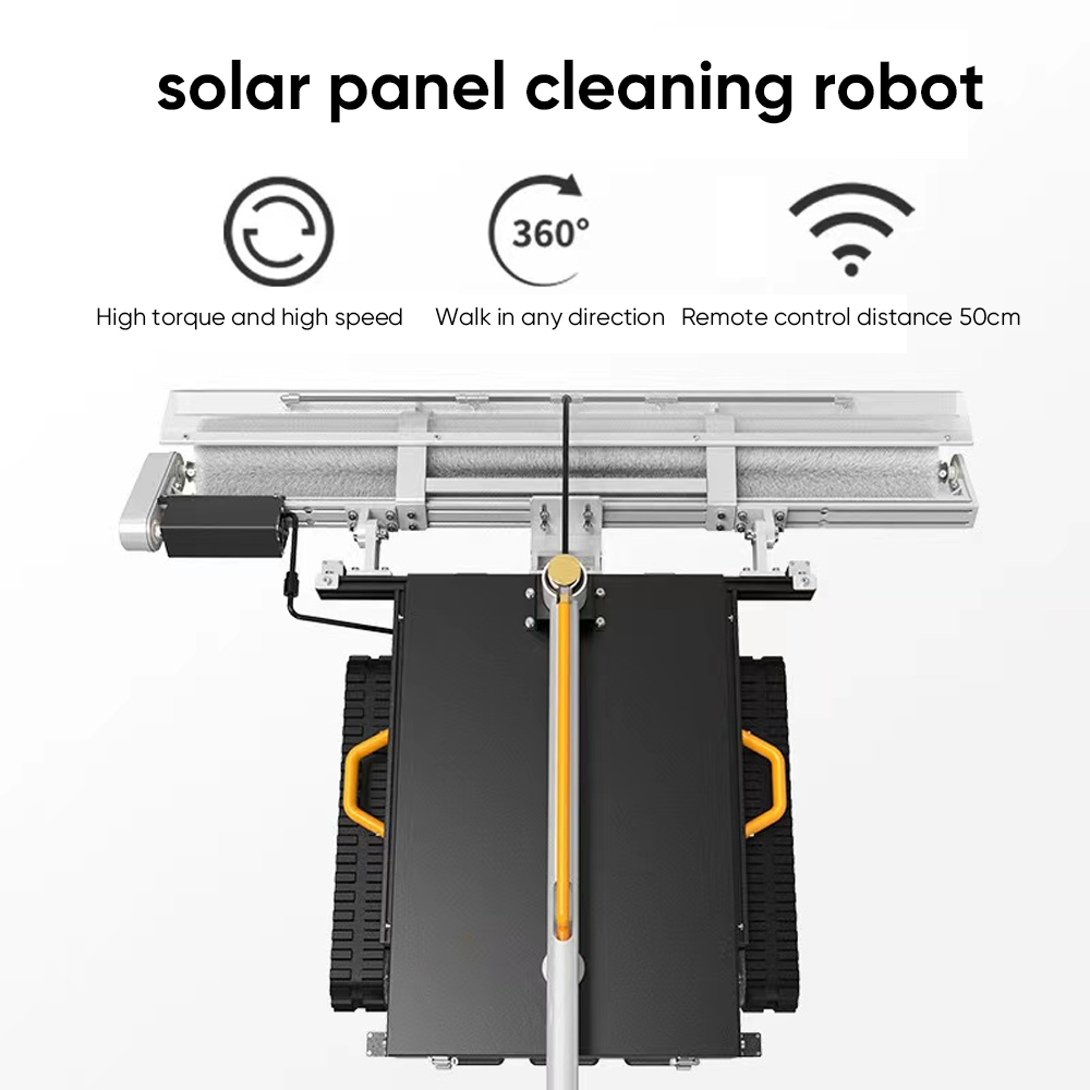 Lovsun solar cleaning robot Manufacturer solar module cleaning robot track water washing solar panel cleaning robot