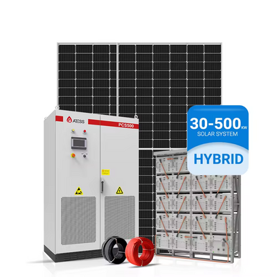 Commercial Solar Energy System Complete Kit 50Kw 100Kw 300Kw Hybrid Off Grid Solar Panels Power System with Storage Set