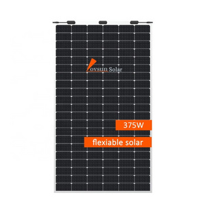 High Efficiency Flexible Solar panel 380w 375w 370 watt  Light Weight Pv Module for RV boat and roof