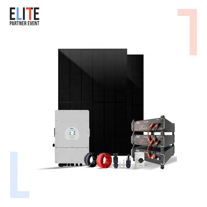 Hybrid inverter solar hybrid off grid system 5kw 10kw Hybrid Solar Energy Power System 3 Phase 6kw solar Kit Complete for home