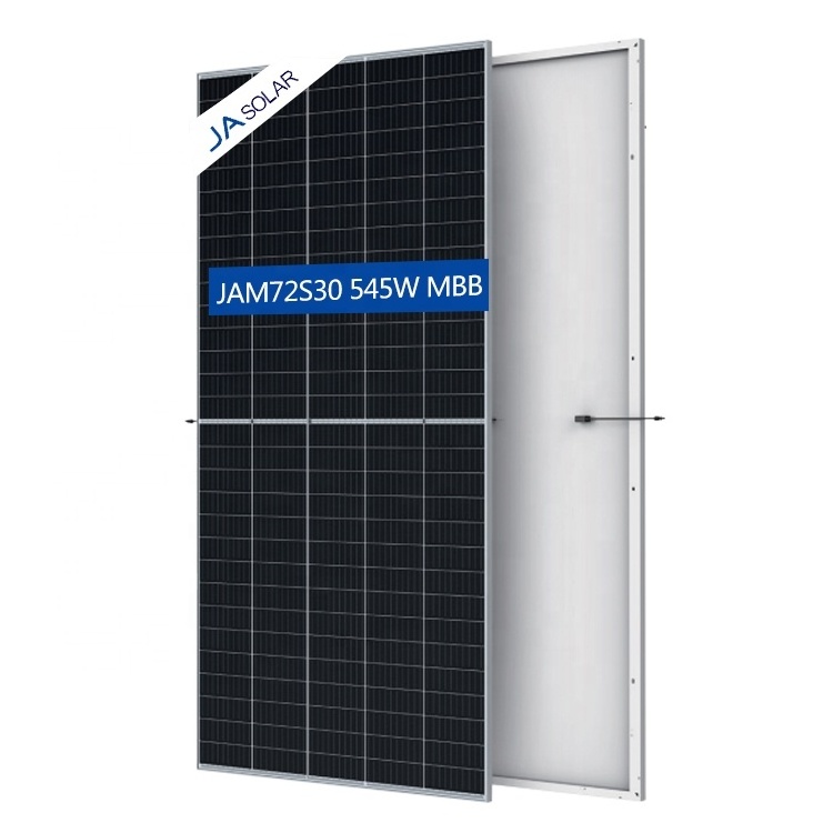 550W JA Solar Panels JAM72S30 530w 540w 550w Solar Panel JA Mono Half Cut Solar Panel 550w PV Module