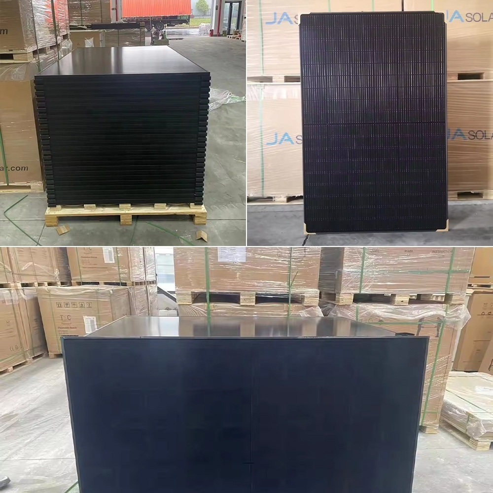 Germany Ja Solar Panel 440 Watt Eu Stock 430 Watt Solar 455W 450W 445W 435W Bifacial Full Black Photovoltaic Solar Panel