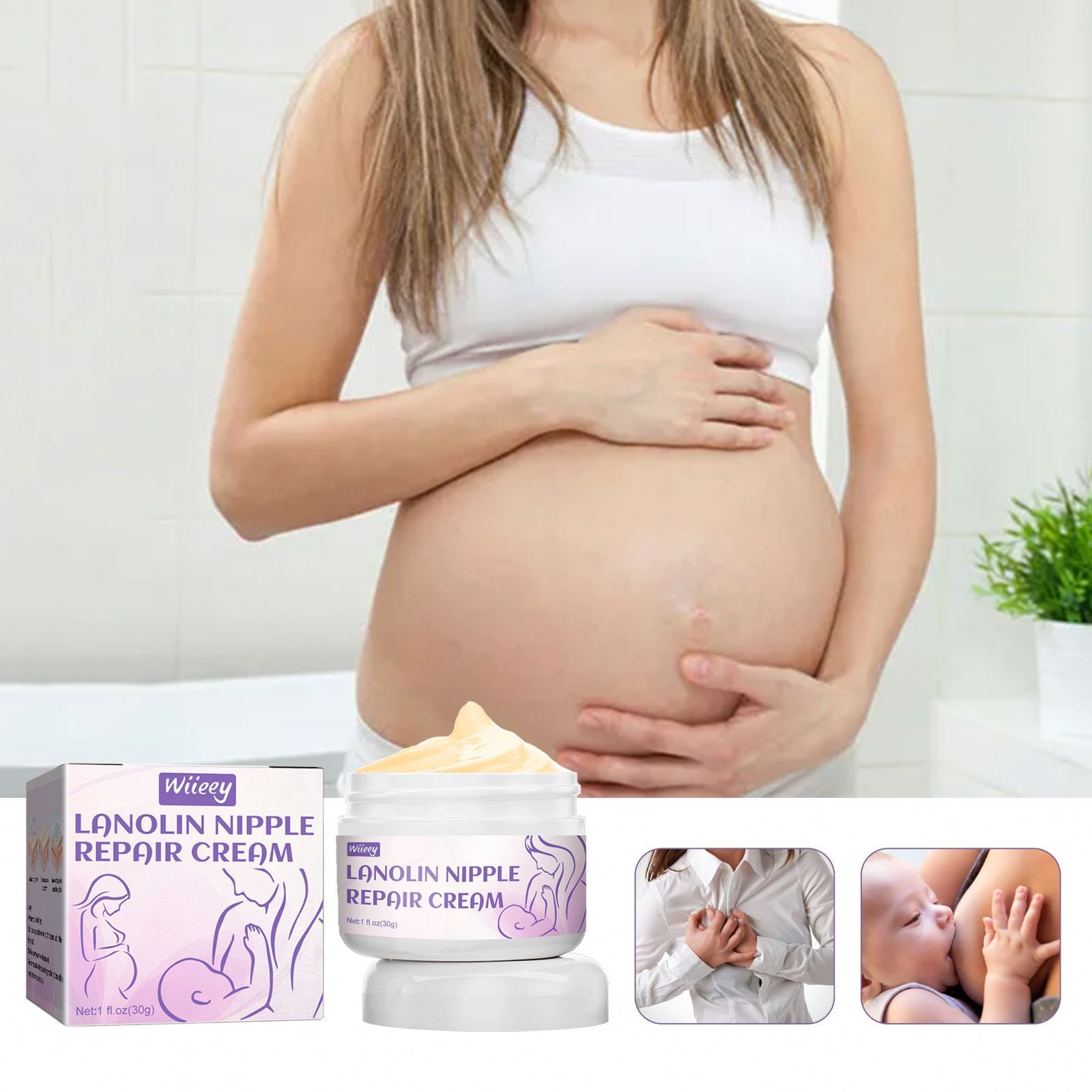 Nourishing Mom Women Nipple Cream For Breastfeeding Natural Repairing Breast Nipple Cream