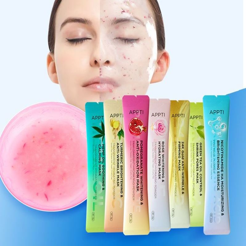 Best Cosmetics Professional Hydro Spa Whitening Collagen Skincare Face Masks Powder Green Cherry crystal Rose Jelly Facial Mask