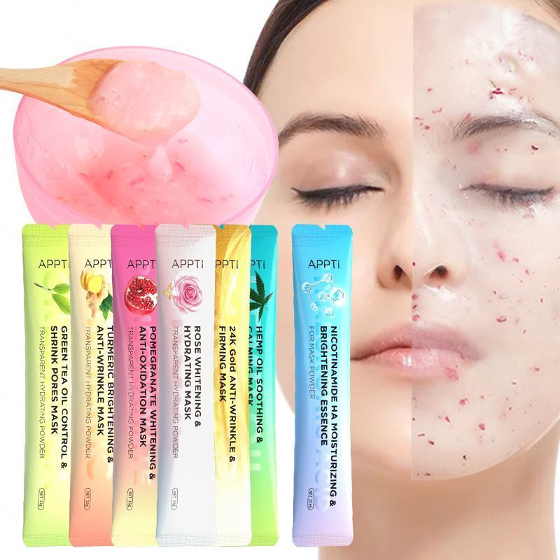 Best Cosmetics Professional Hydro Spa Whitening Collagen Skincare Face Masks Powder Green Cherry crystal Rose Jelly Facial Mask