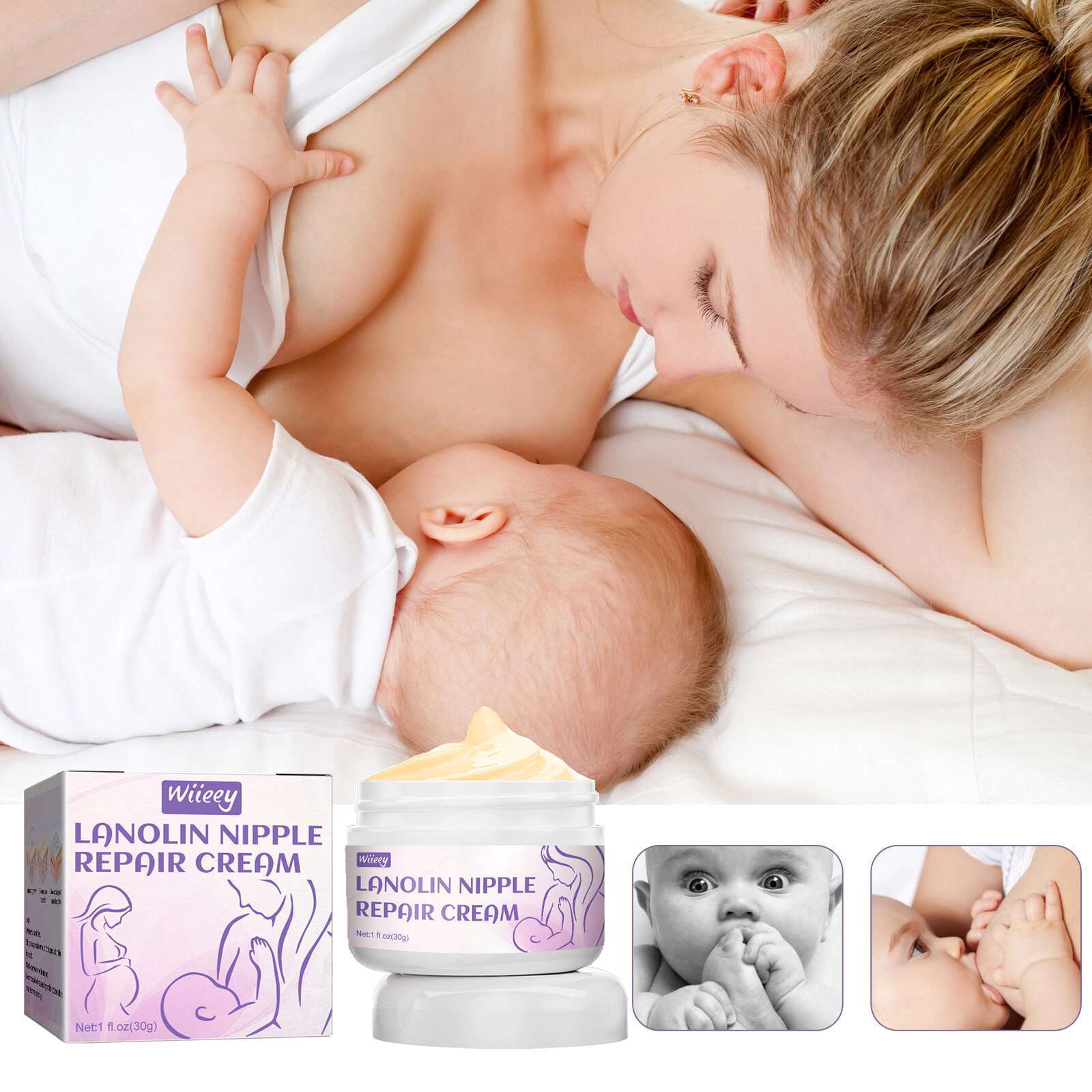 Nourishing Mom Women Nipple Cream For Breastfeeding Natural Repairing Breast Nipple Cream