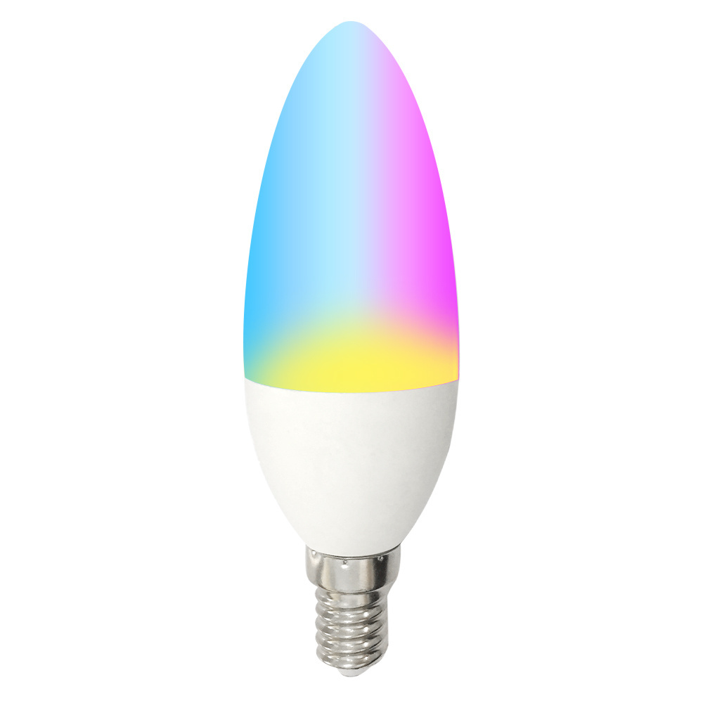 E14 Shenzhen supplier rgbw wonderful ce rohs candle led lights for Smart Light Bulbs WiFi LED Bulb E12 Base Candelabra