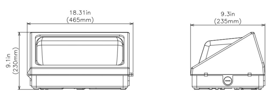 High Quality IP65 Outdoor Waterproof Motion Sensor External Wallpack Lamp 60W 80W 100W 120W 150W LED Wall Pack Light