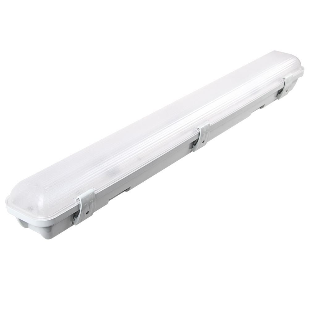 IP66 waterproof light led tube light fixture 40W 4ft led tri-proof emergency fitting maintained lighting with battery backup