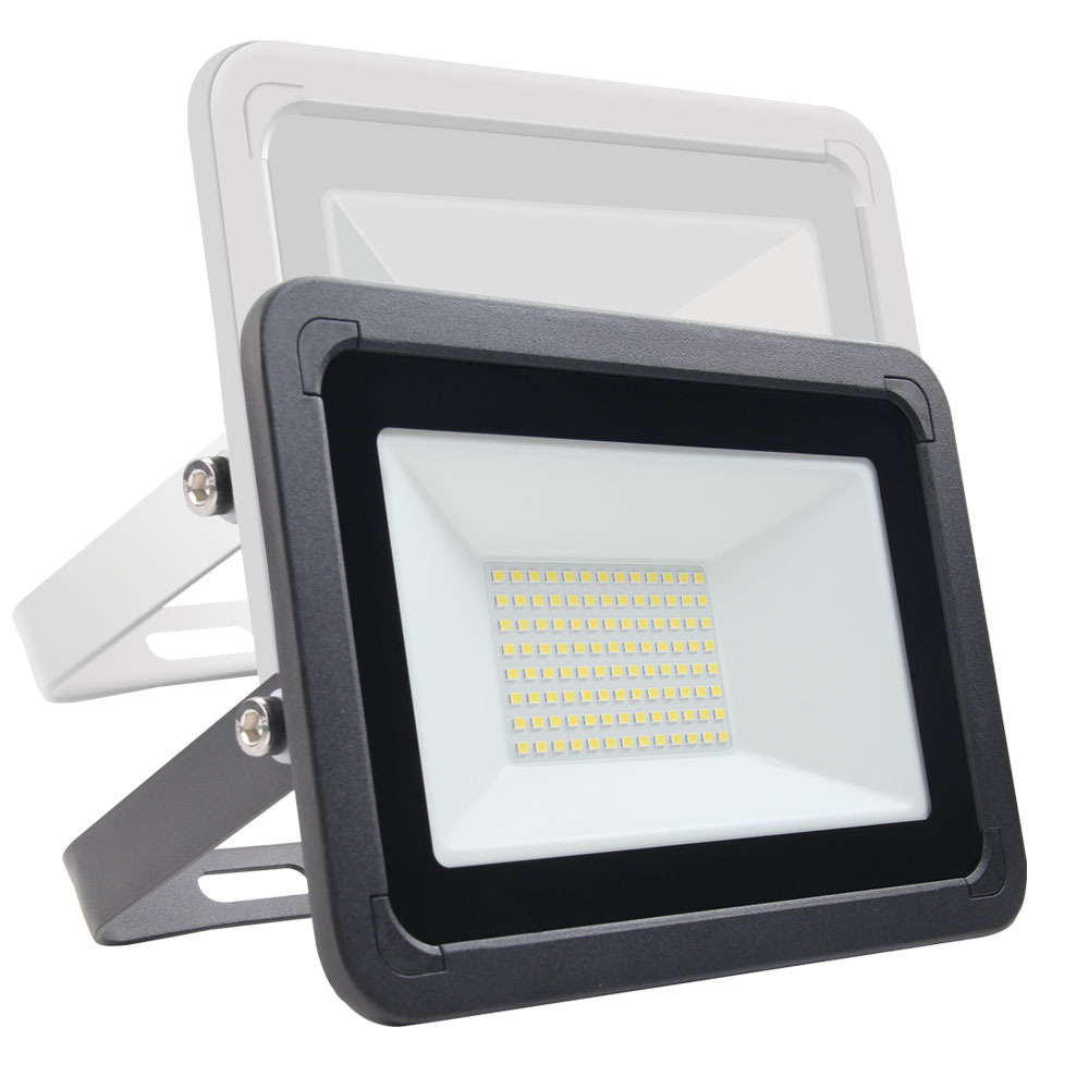 New IP66 LED 50/100/150/200W Ultra Slim Black Outdoor Garden LED Flood Light