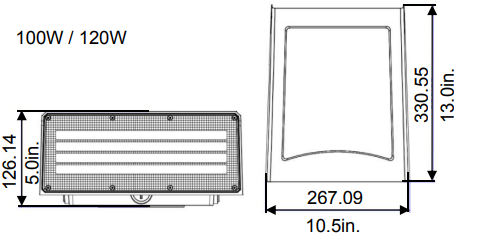 intertek full cut off outdoor wall mounted led wall pack light fixtures