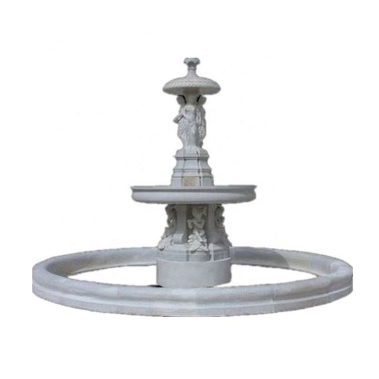 Factory hot sale cube marble stone fountain yellow marble water fountain directly supply big marble fountains outdoor waterfall