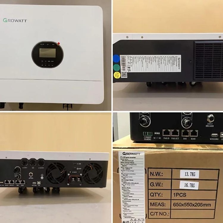 Growatt Inverter Spf 6000t Dvm 4kw 5kw 6kw 10kw 12kw 120v 240v Split Phase Off Grid Solar Inverter