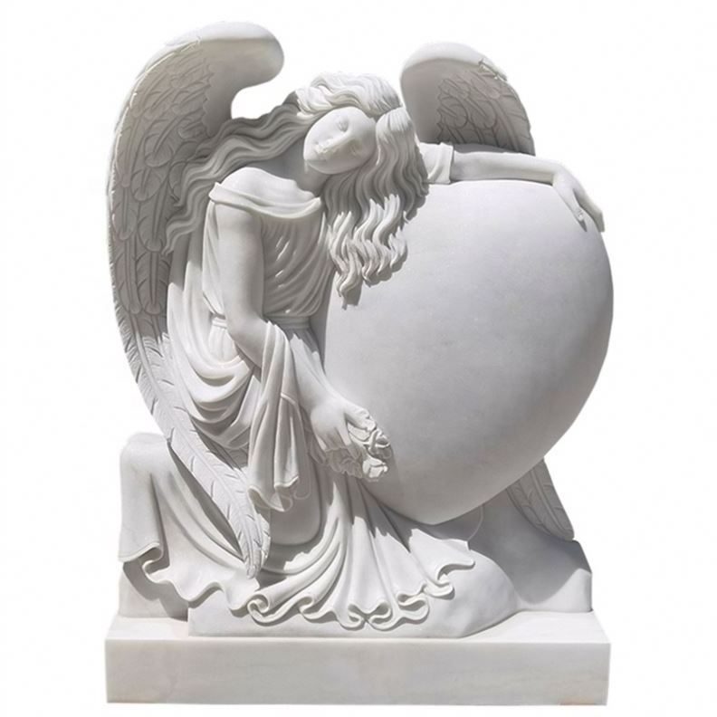 New Design Double Heart Shaped Headstone Tombstone Granite Albania Tombstone Holland Granite Tombstone