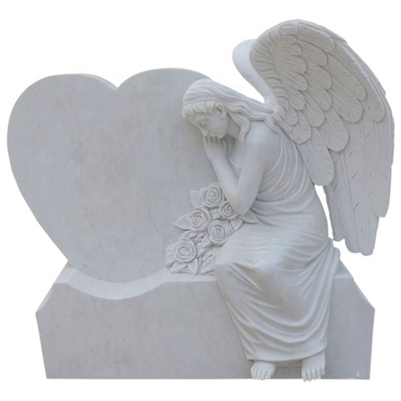 New Design Double Heart Shaped Headstone Tombstone Granite Albania Tombstone Holland Granite Tombstone