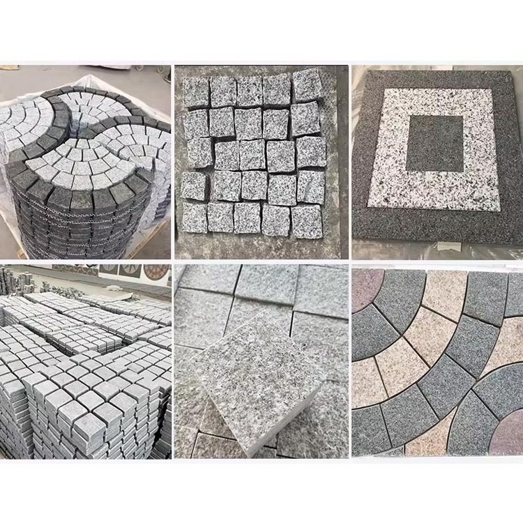 China Cheap Driveway Outside Garden Black Granite Random Flagstone Black Basalt Stairs Step Stone Paving Stone