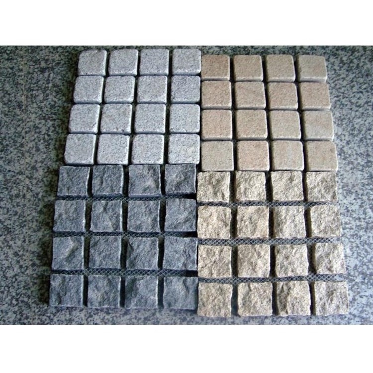 Cube Slate Cobble Natural Split Stone Colorful Granite Paver Wholesale For Outdoor Driveway Garden Paving Stone