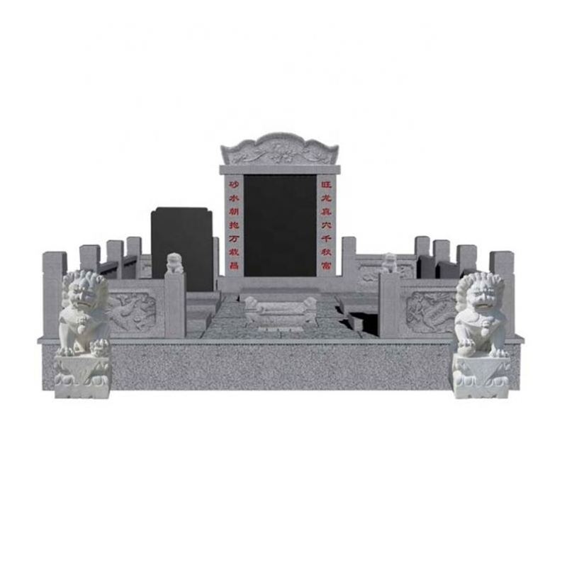 Factory Supplier Monument Headstone With Vase Headstones For Children Dark Gray Granite Headstone