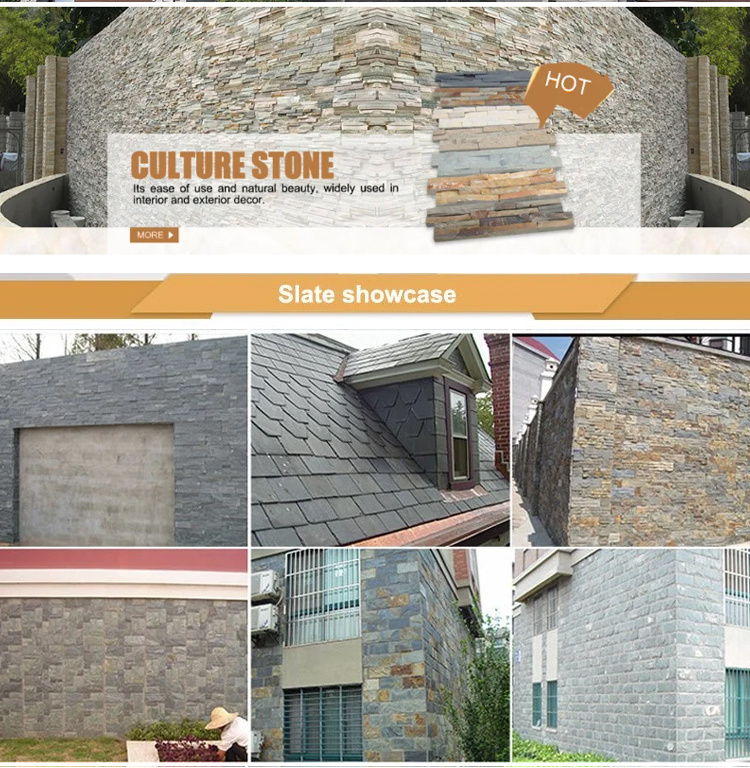 Factory Directly Slate Pattern Floor Stone Mosaic Slate Mosaic Pavers For Driveway