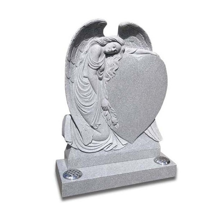 Wholesale marble High Quality Angel Monument European style White Marble Headstones and Tombstones