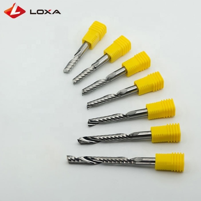 Single Flute Milling Cutter For Aluminum CNC Tools Solid Carbide Alucobond End Mill Router Bits, Aluminum Composite Panels