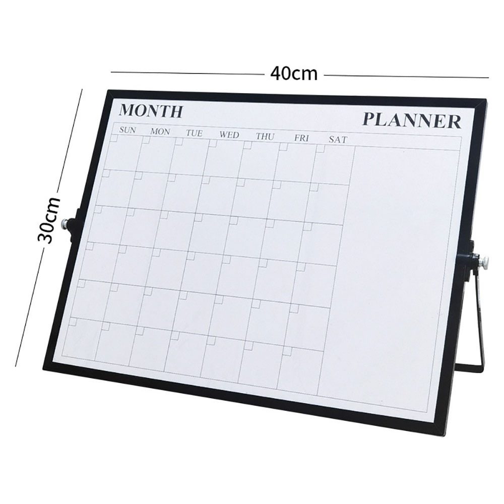 High Quality Office Supplies Dry Earser White Board Double Sided Aluminium Frame Small Desk Magnetic Whiteboards