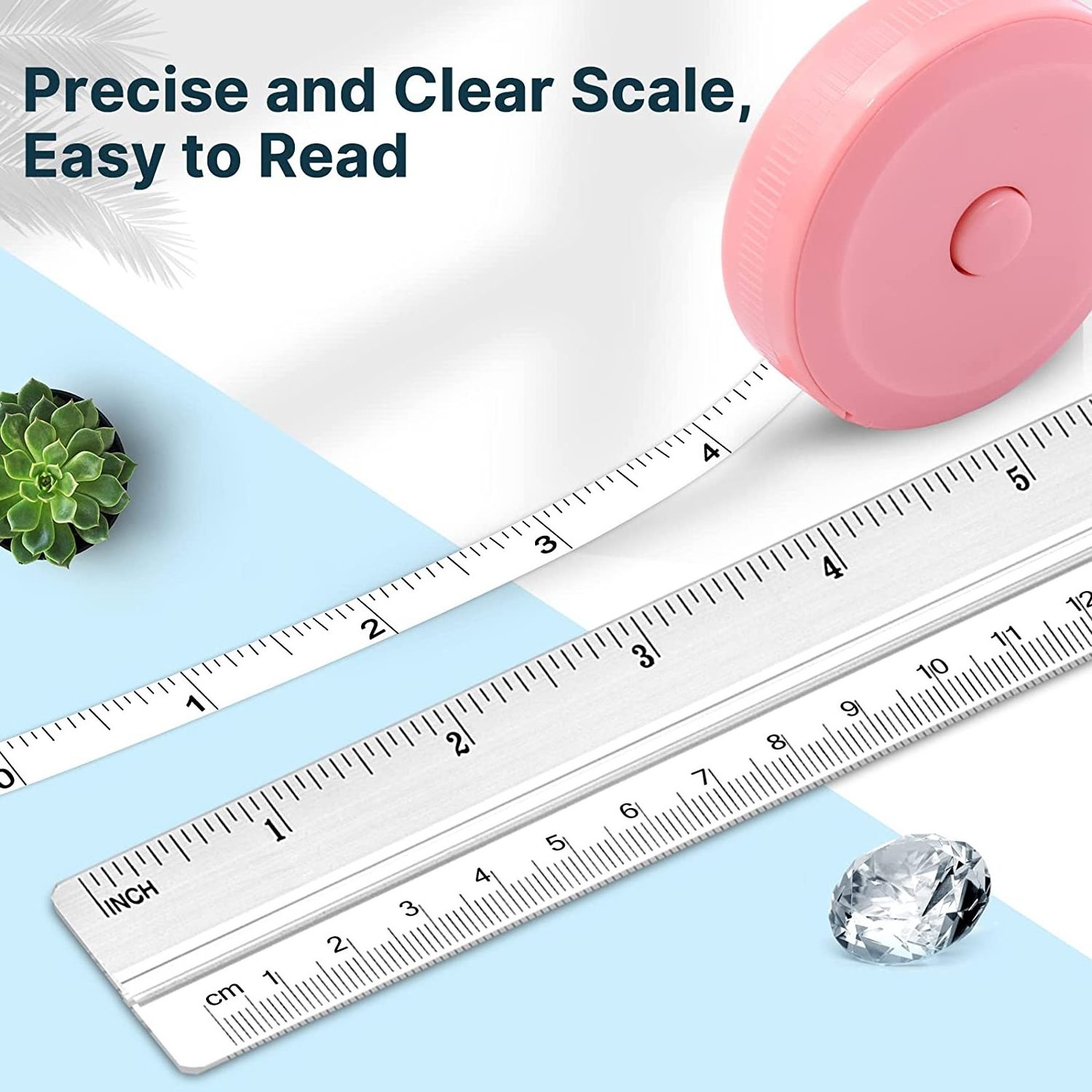 Factory Double Scale Soft Tape Measure Flexible Body Measurement Sewing Tailor Dressmaker Cloth Ruler with Accurate Measurements