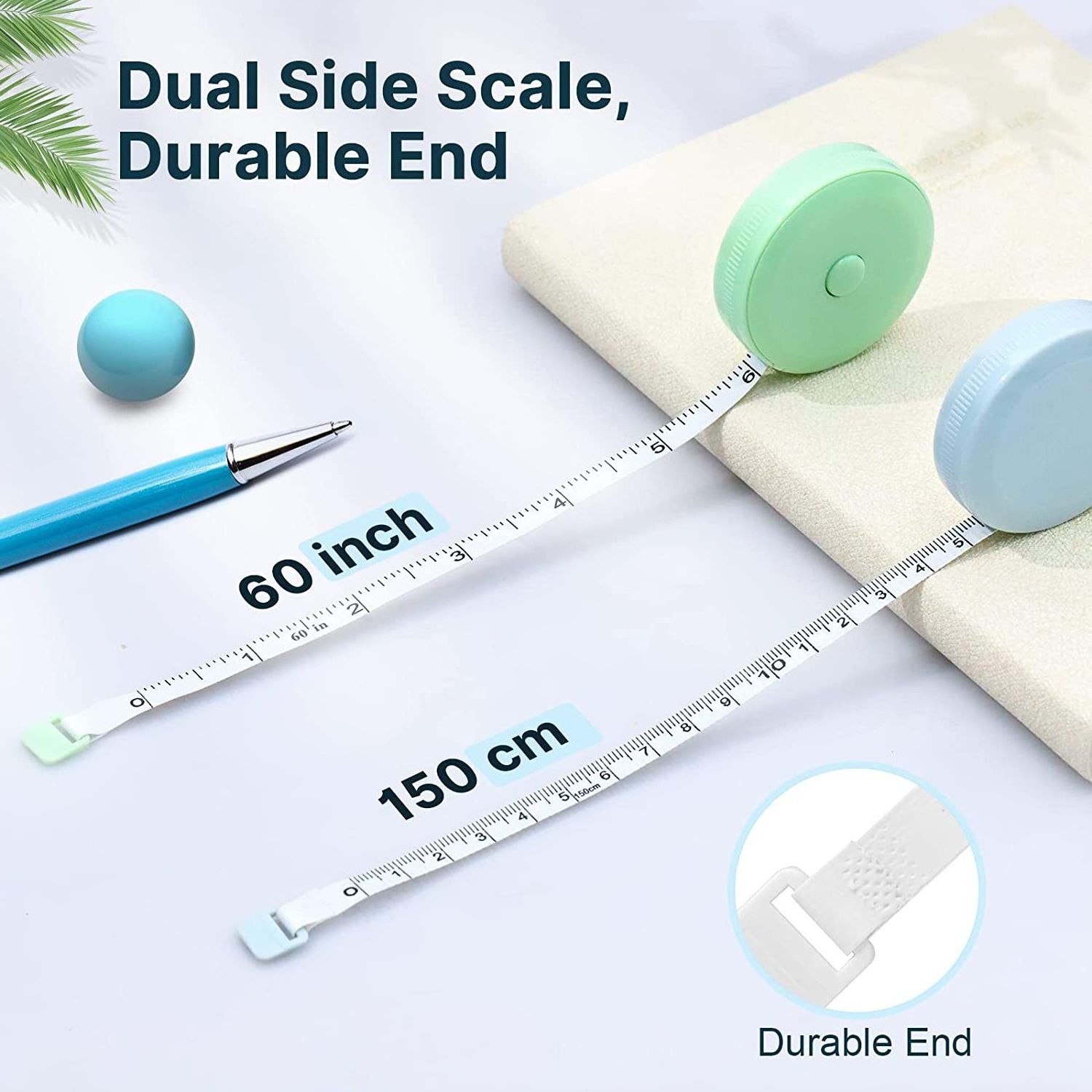 Factory Double Scale Soft Tape Measure Flexible Body Measurement Sewing Tailor Dressmaker Cloth Ruler with Accurate Measurements