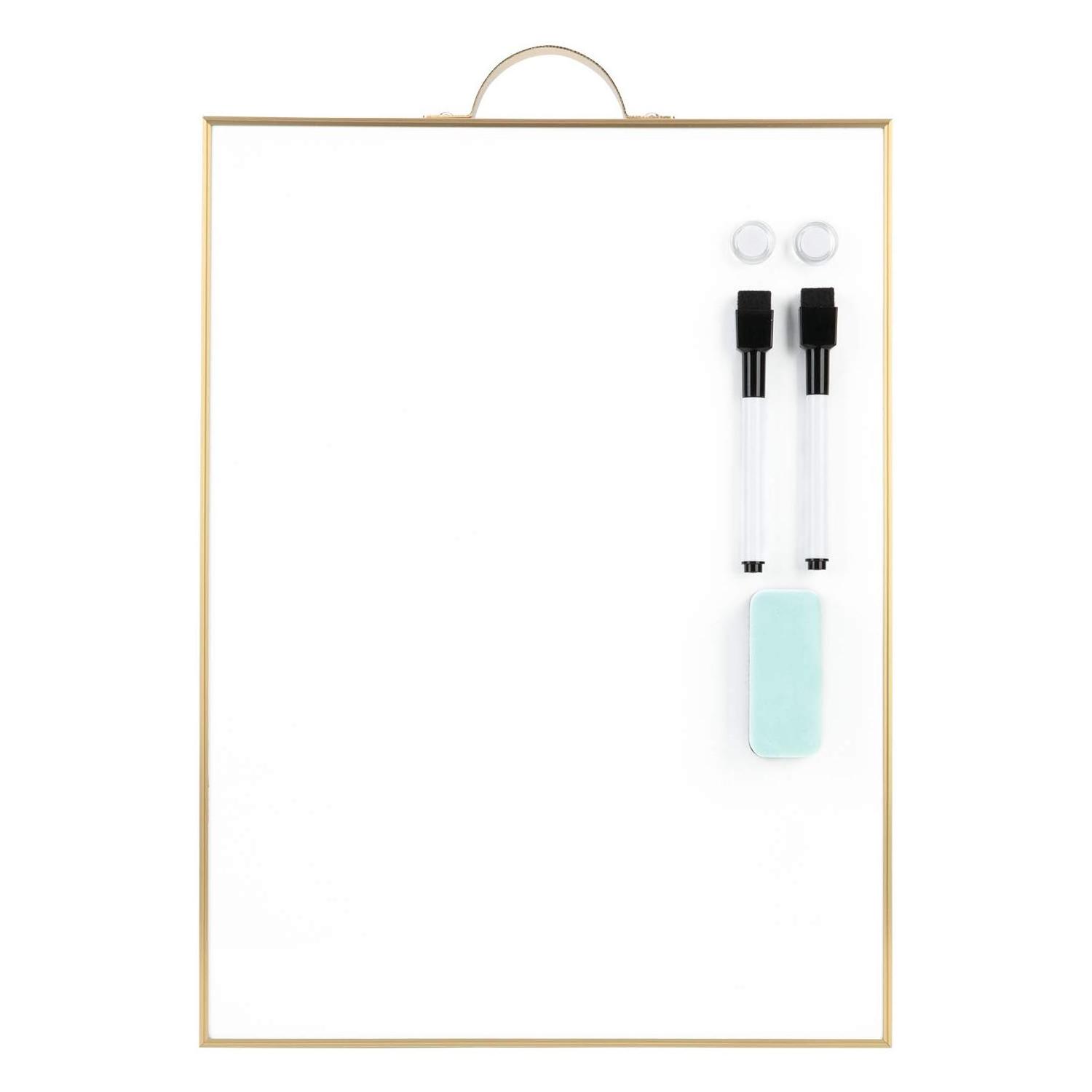 High Quality  Dry Erase Magnetic White Board Portable Aluminum Frame Mini Whiteboard for wall to Do List Notepad