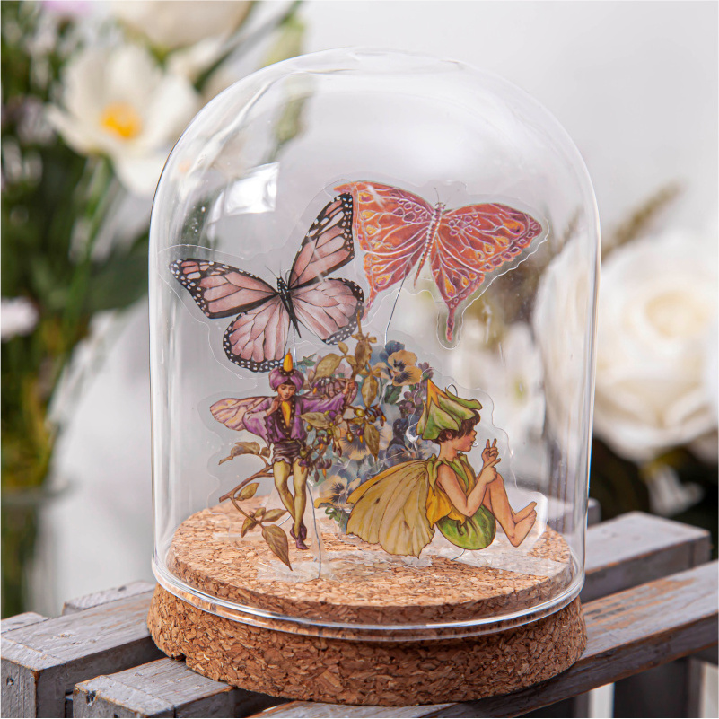 45 pcs/box Flower Fairy Diary Series Decorative PVC Sticker Scrapbooking diy Label Diary Stationery Album Journal Retro Stick