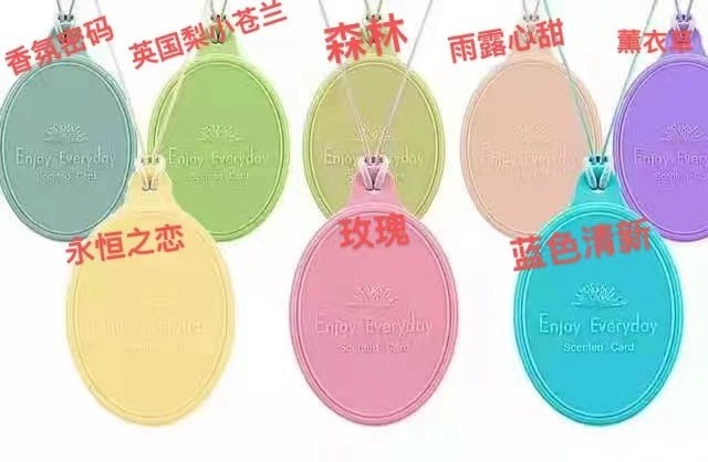 Competitive price premium brand home deodorants scented plastic card car hanging fragrance eva diffuser fragrance card