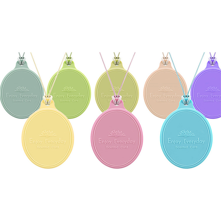 Luxury Car Hanging Air Freshener Long Lasting Lavender Scents Forest Scents Fragrance Oil Aroma Rubber Card