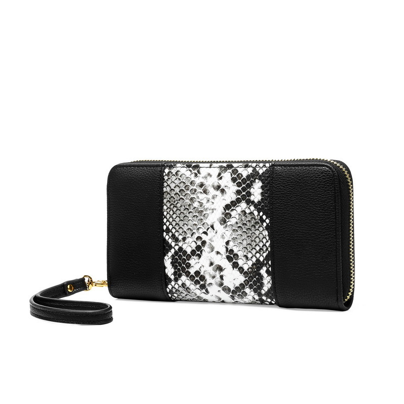 Fashion snakeskin PU Wallet waist purse