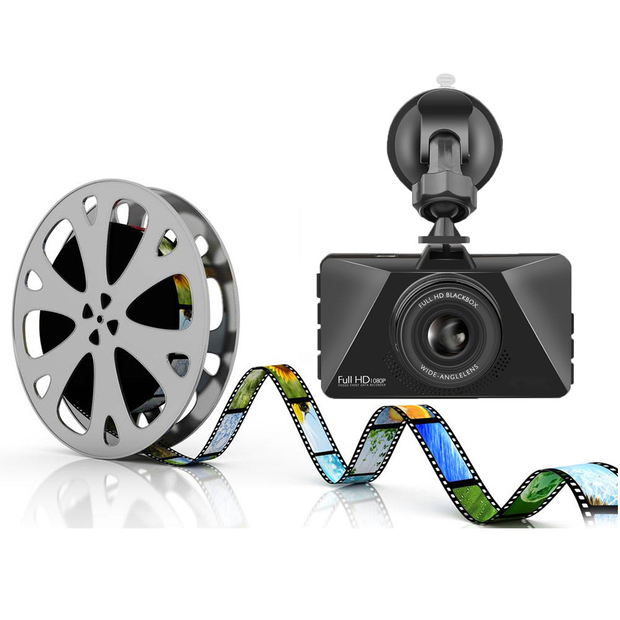 Factory Direct Full HD 1080P Dual Camera Dash Cam 170 Degree Loop Recording  Camera Car Dvr