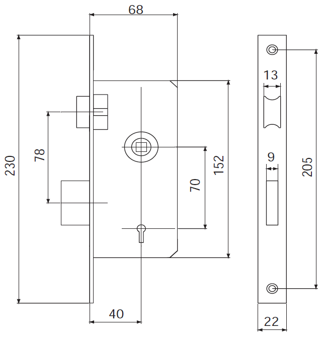 mortise door lock with zinc keys euro style from China suppliers