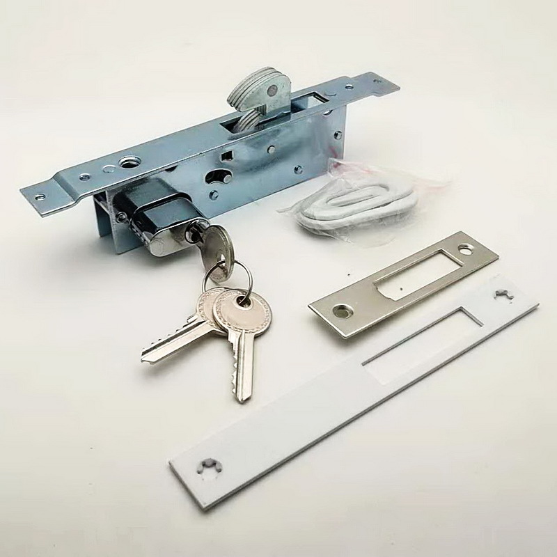 Aluminum double side cylinder sliding lock  mortise door lock set