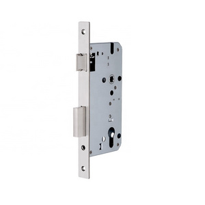 8570 Security door lock with stainless steel front plate  in conformity with DIN182520-3