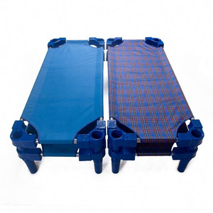 LYKF1003 Wholesale Cloth Bed For Kids, best sale Daycare Cots, Breathable Kindergarten Soft Bed in stock