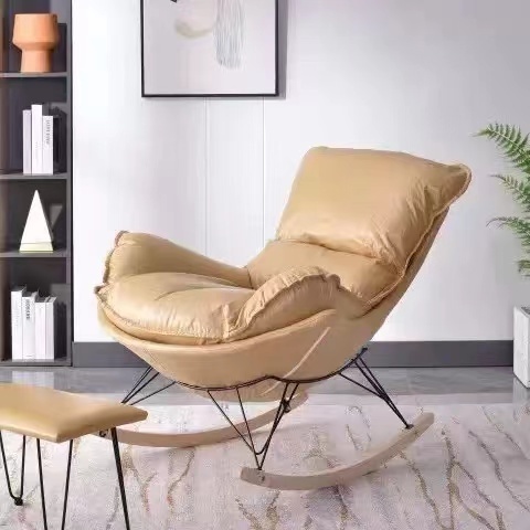 Modern Rattan Rocking Chair Home stay Sofa for Living Room and Bedroom Furniture