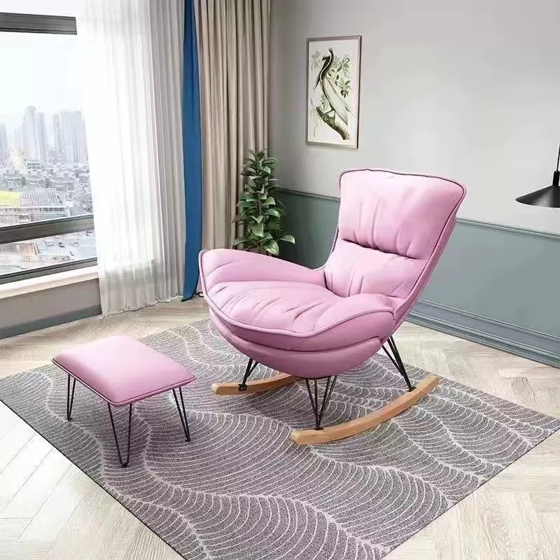 Modern Rattan Rocking Chair Home stay Sofa for Living Room and Bedroom Furniture