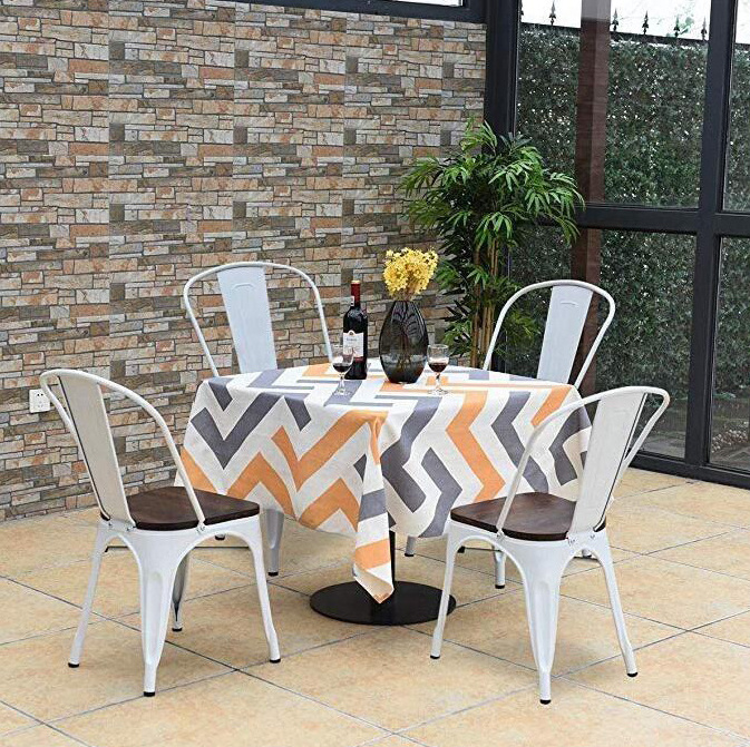 Industrial Style Garden Farmhouse Chair Vintage Retro Restaurant Cafe Metal Silla Tolix Dining Chairs