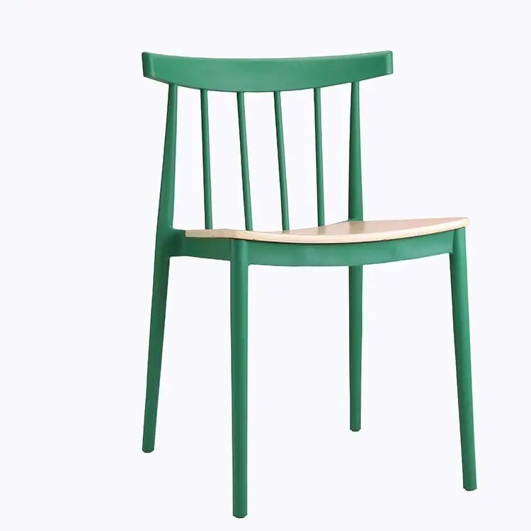 Nordic Design Stackable Colored Outdoor Furniture Chairs Monoblock Durable PP Plastic Dining Chair