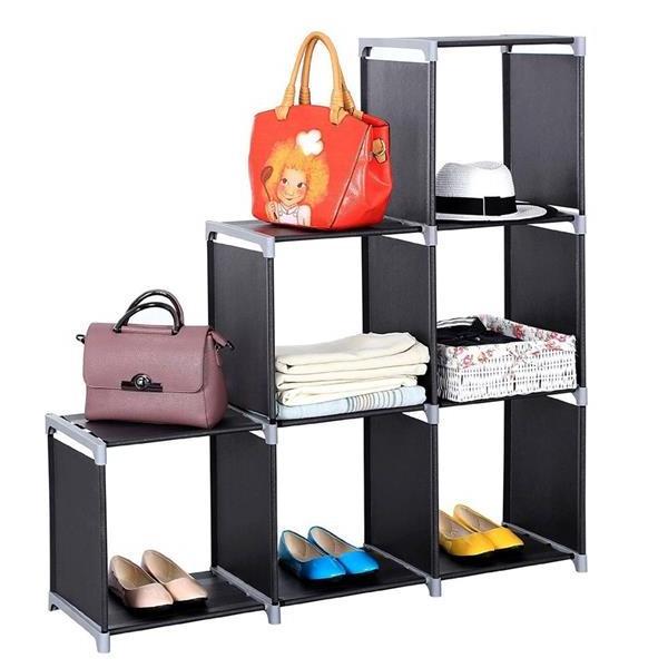 Wholesale Living Room Children Room Cube Staircase Organizer Steel Storage Bookcase Racks Shelving Units