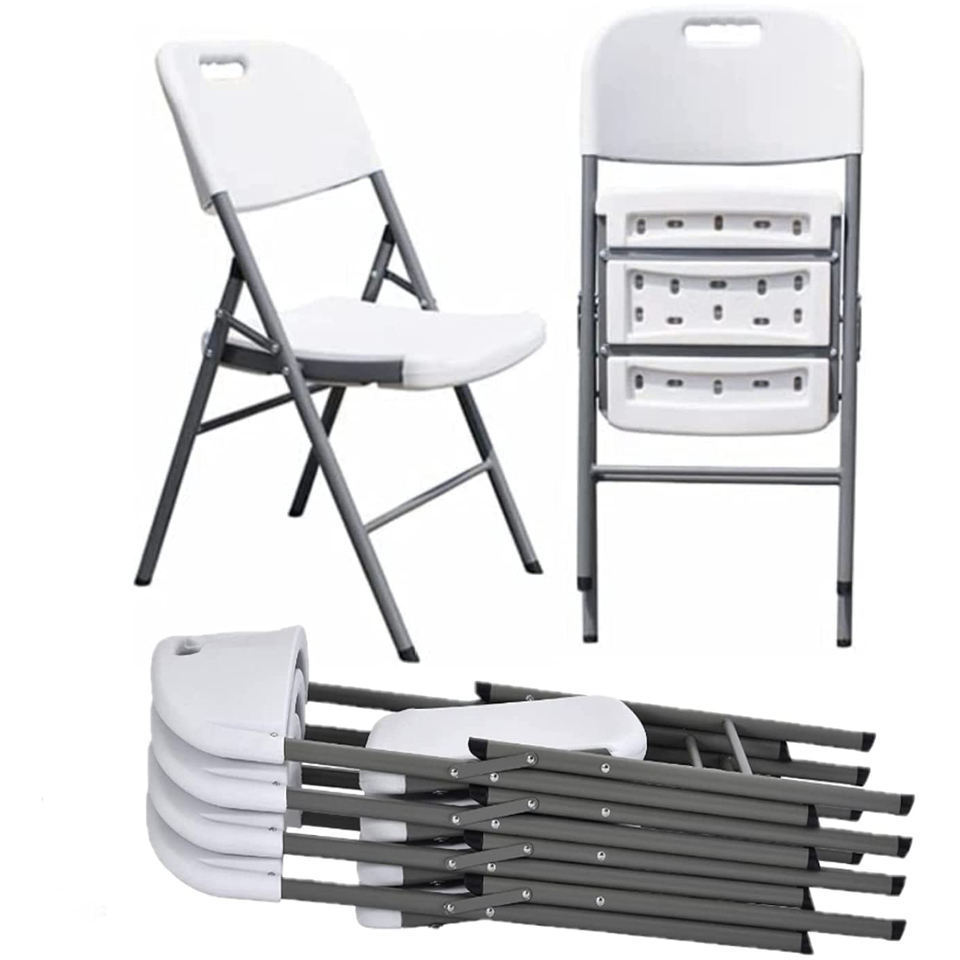 Wholesale Lightweight Waterproof White Cheap Outdoor Plastic Picnic Folding Garden Chair for Sale