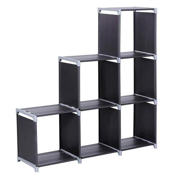 Wholesale Living Room Children Room Cube Staircase Organizer Steel Storage Bookcase Racks Shelving Units