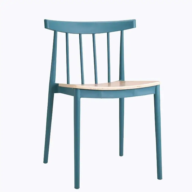 Nordic Design Stackable Colored Outdoor Furniture Chairs Monoblock Durable PP Plastic Dining Chair